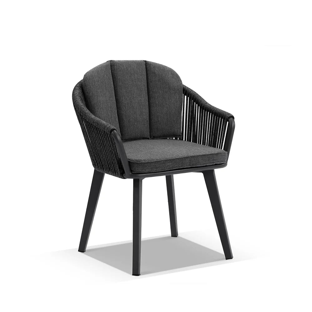 Southport Outdoor 2.17m Aluminium and Ceramic Table with 8 Alpine Chair