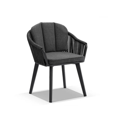 Southport Outdoor 2.17m Aluminium and Ceramic Table with 8 Alpine Chair