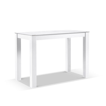 Hugo Ceramic 1.5m Aluminium Bar Table with 4 x Hugo Rope Stools