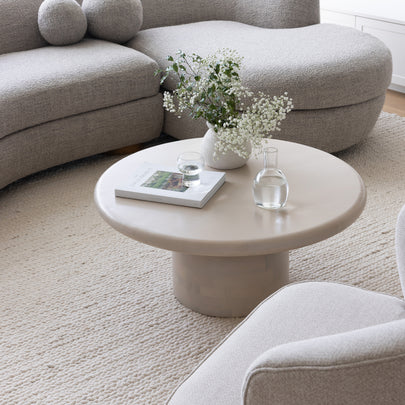 Milton Indoor Round Wooden Coffee table