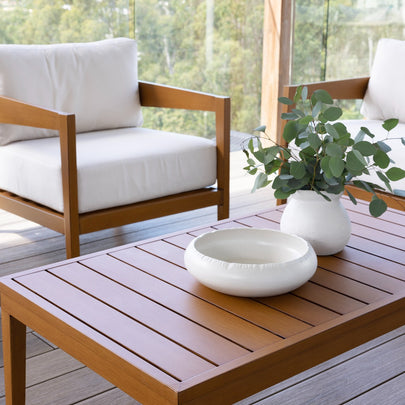 Bronte 3+2+1 Outdoor Aluminium with Sunbrella Lounge Setting with Coffee Table