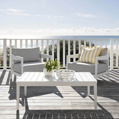 Bronte 2+1+1 Outdoor Aluminium Lounge Setting with Coffee Table