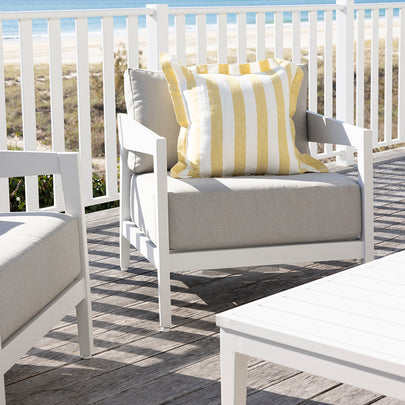 Bronte 2+1+1 Outdoor Aluminium Lounge Setting with Coffee Table