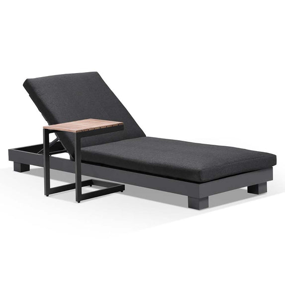 Santorini Aluminium Sun Lounge w/ Side Table