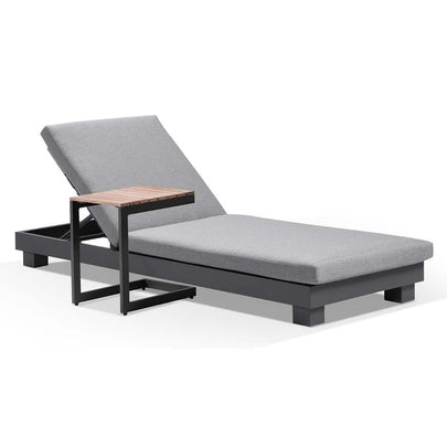 Santorini Aluminium Sun Lounge w/ Side Table