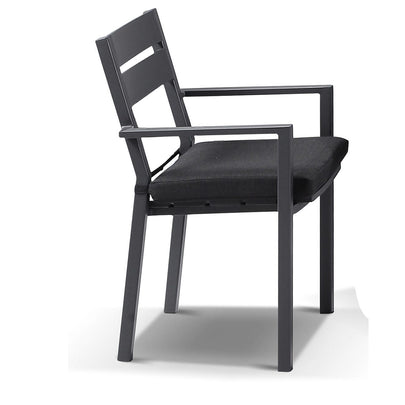 Capri 8 Seater Outdoor Aluminium Dining Setting with Santorini Chairs