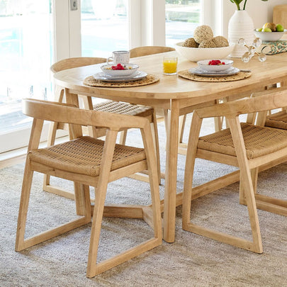 Kingscliff 12 Seater Rectangle Indoor Timber Dining Table and Chairs Setting