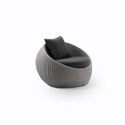 Newport Outdoor Wicker Lounge 2x Arm Chair with Side Table