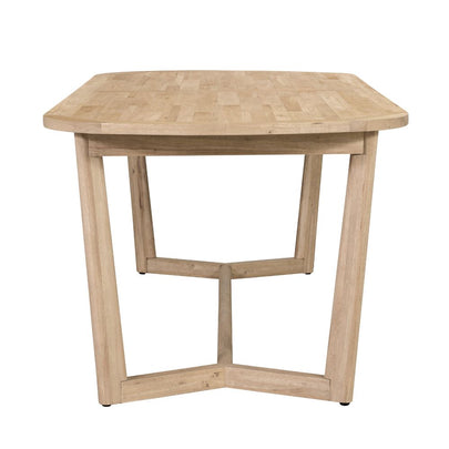 Kingscliff 8 Seater Rectangle Indoor Timber Dining Table And Chairs Setting