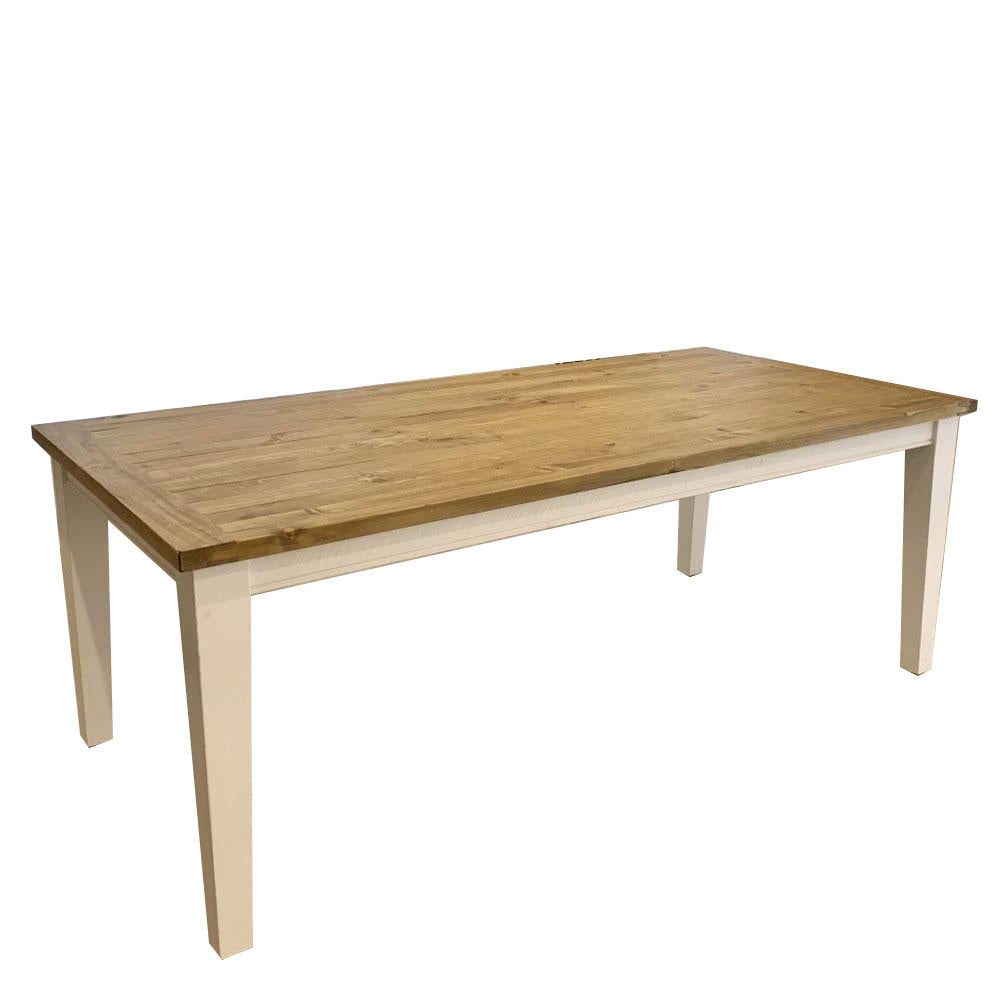 Rectangle Rustic Timber Length Leura Belle Rustic Rectangle 210cm x 100cm Indoor Timber Dining Table ...