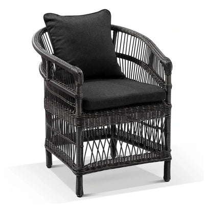 Balmoral 2.5 Outdoor Teak Top Aluminium Table with 8 Watego Malawi Style Chairs