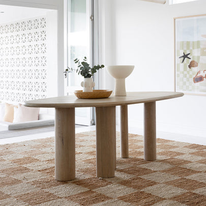 Nambucca Indoor 2m Table with Kirribilli benches and Ballina Chairs
