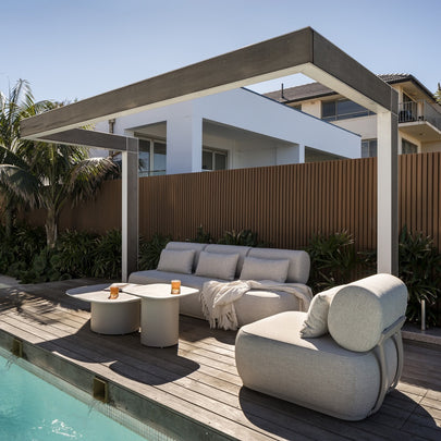Norfolk 3+1+1 Outdoor Aluminium Lounge with Coffee Table Set