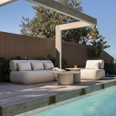 Norfolk 3 Seater Outdoor Aluminium Lounge