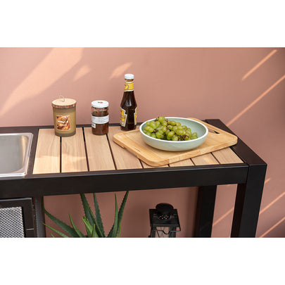 Portsea Outdoor Patio Aluminium Kitchen Island Bench Sink