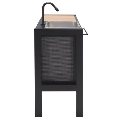 Portsea Outdoor Patio Aluminium Kitchen Island Bench Sink