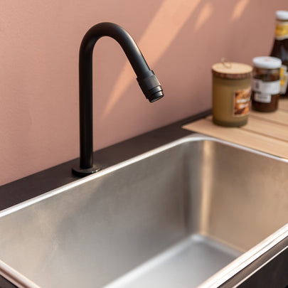 Portsea Outdoor Patio Aluminium Kitchen Island Bench Sink