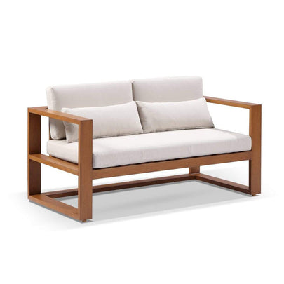 Santorini 2 Seater Outdoor Aluminium Lounge