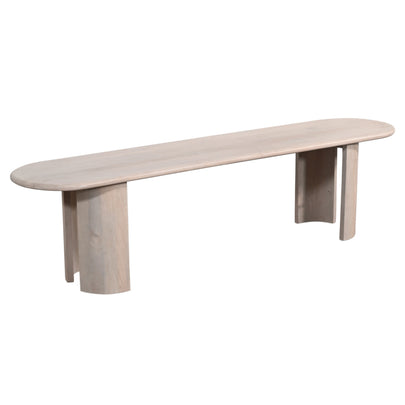 Beaumont Indoor Wooden Dining Table with Bench Seats Setting