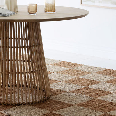 Tamborine Indoor Mango wood 1.4m Round Dining Table