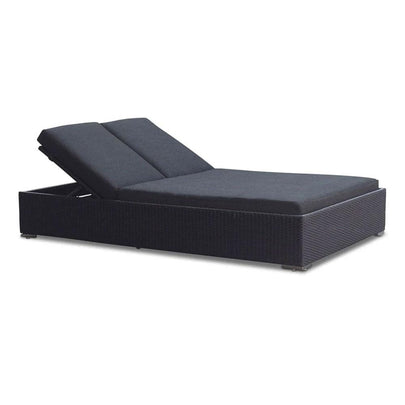 Breeze Outdoor Wicker Double Sun Lounge with Side Table