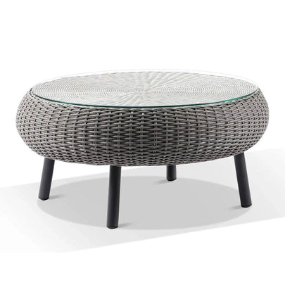 Plantation Hamptons Outdoor Round Wicker Coffee Table