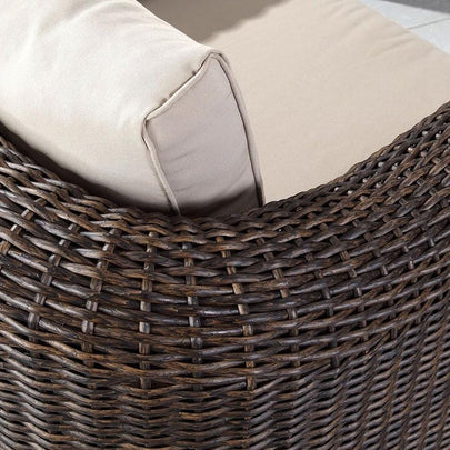 Subiaco Grand Outdoor Wicker Modular Corner Lounge Setting with Coffee Table