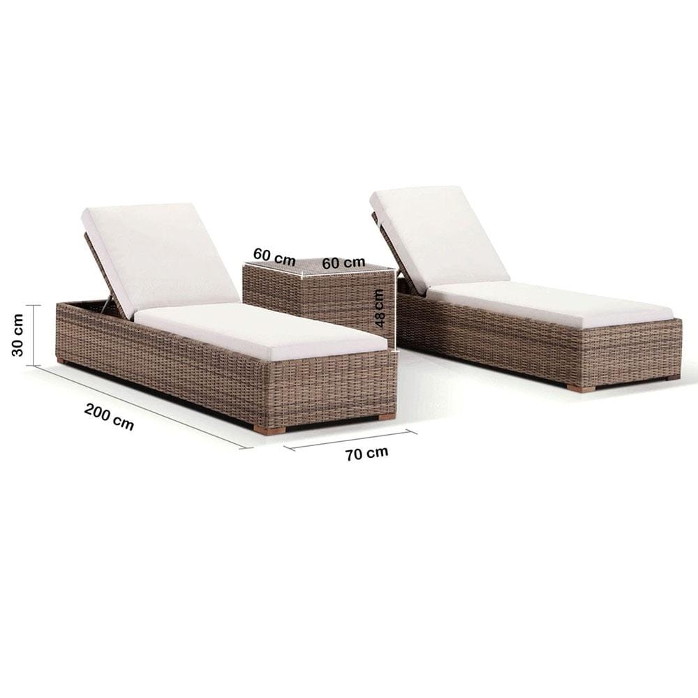 London rattan sun lounge hotsell