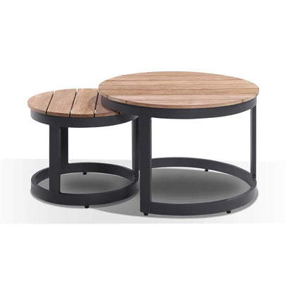 Balmoral Package E Outdoor Aluminium and Teak Lounge Setting with Coffee Table