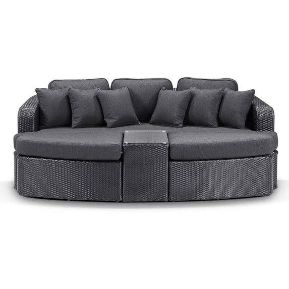 Noosa Outdoor Wicker 4 Piece Modular Garden Daybed