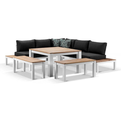 Nova Outdoor Aluminium Lounge and Dining Setting