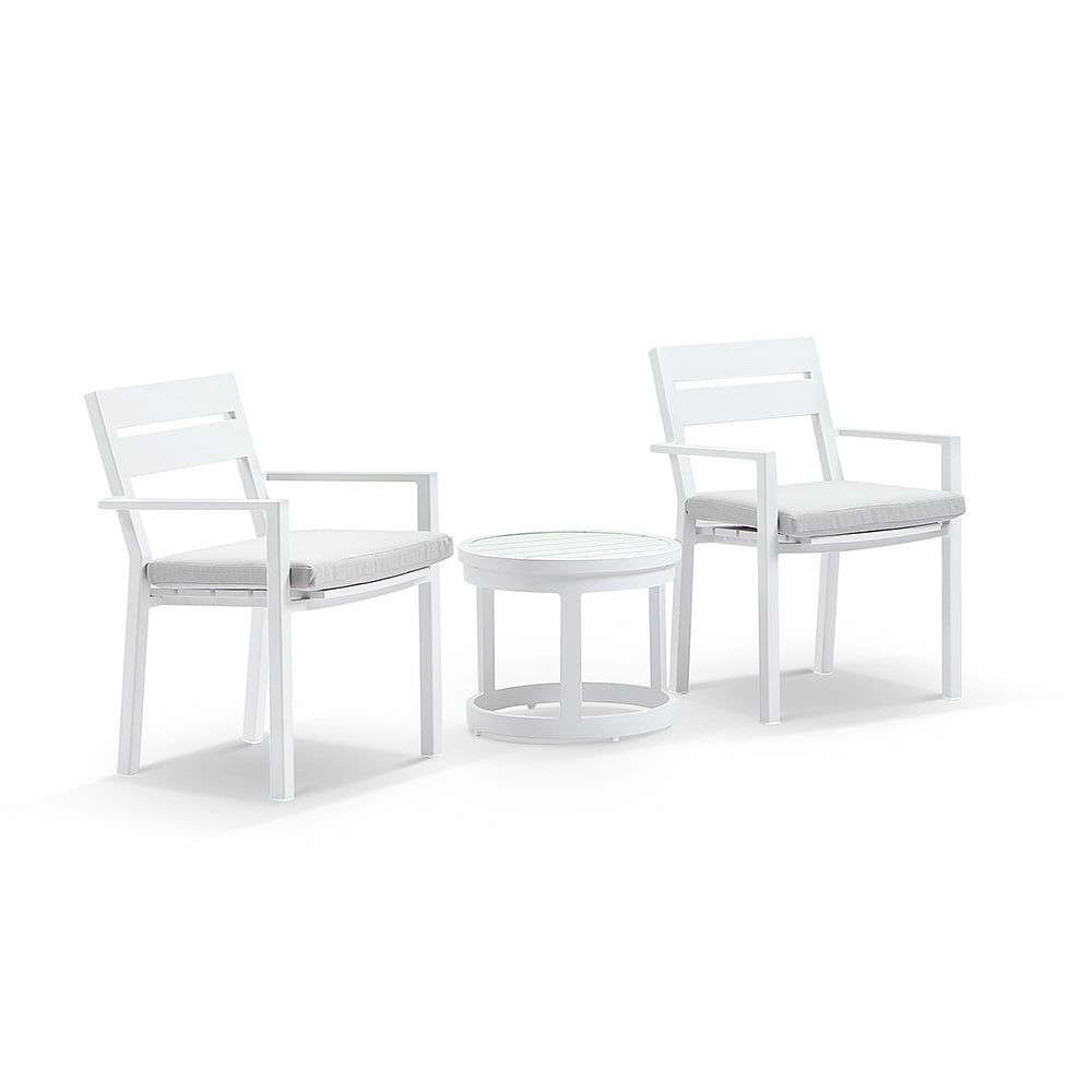 Buy Santorini Outdoor Aluminium Patio Set with Side Table by United ...