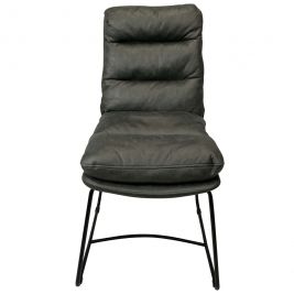 Atlas Indoor Grey Fabric Dining Chair