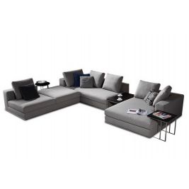 Como Large Fabric Modular Corner Lounge Suite with Table