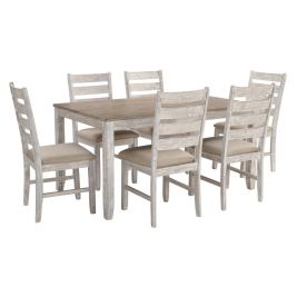 Ashton Indoor 7 Piece Dining Table and Chairs Setting