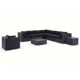 Big Kahuna - Huge 10pc Wicker Outdoor Modular Corner Sofa