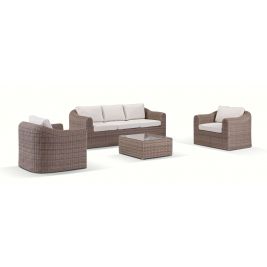 Subiaco 3+1+1 Seater Outdoor Lounge Setting with Coffee Table