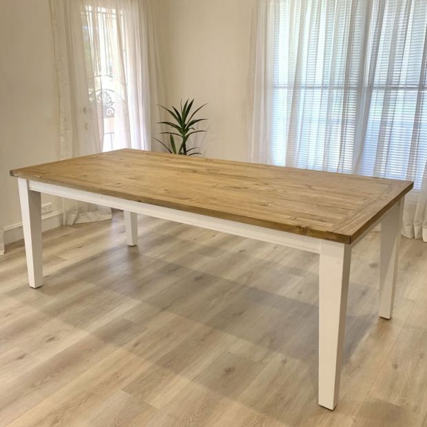 Leura Belle Rustic Rectangle 210cm X, Timber Dining Tables