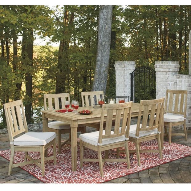 Dakota Outdoor Timber 6 Seater Dining, Hamptons Style Outdoor Furniture
